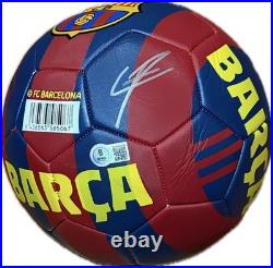 Lamine Yamal Signed Authentic Barcelona Ball Beckett Coa
