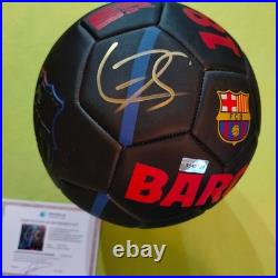 Lamine Yamal Signed Autographed Barcelona Soccer Ball Official + COA