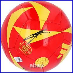 Lamine Yamal Spain FC Autographed Adidas Spain Club Soccer Ball