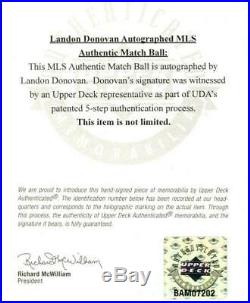 Landon Donovan LA Galaxy Autographed MLS Soccer Ball Upper Deck Fanatics