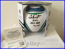 Landon Donovan Signed & Inscribed 2009 Adidas Jabulani MLS MVP Soccer Ball