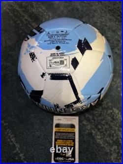 Leandro Paredes Signed Official Argentina Soccer Ball World Cup Champs JSA Auth