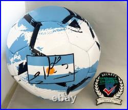 Leandro Paredes Signed Soccer Ball Argentina 2022 World Cup Beckett BAS COA