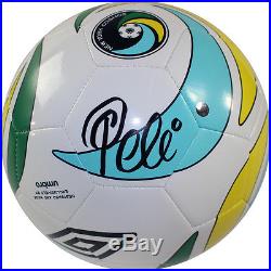 Legendary Pele Signed New York Cosmos Umbro Logo Soccer Ball Steiner COA
