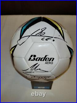 Leo Messi & Diego Maradona Autographed Baden Aero Soccer Ball WithCOA