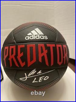 Leo Messi Signed Autographed Adidas Predator Ball! GA COA. Messi! Soccer