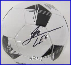Leo Messi Signed Autographed FC Barcelona Soccer Ball Champion COA