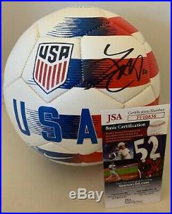Lindsey Horan Portland Thorns signed F/S Team USA Nike Soccer Ball JSA