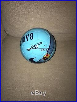 Lionel Leo Messi Autographed Signed Soccer Ball with COA