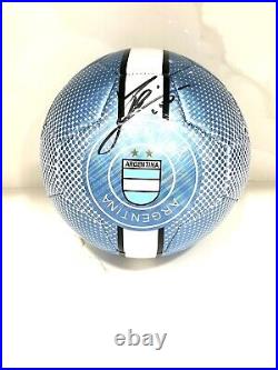 Lionel Leo Messi Hand Signed Argentina Soccer Ball GOAT JSA CERT