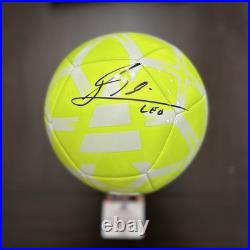 Lionel Messi Autographed Adidas Ball With COA
