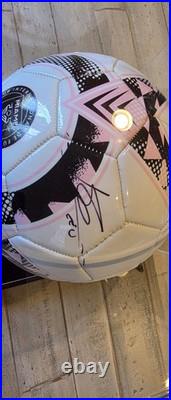 Lionel Messi Autographed Inter Miami MLS Championship Ball