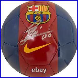 Lionel Messi Autographed Nike Barcelona Soccer Ball