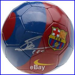 Lionel Messi FC Barcelona Signed Nike Soccer Ball Fanatics