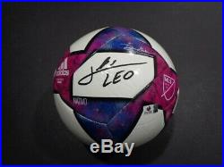 Lionel Messi F. C. Barcelona Autographed Adidas MLS Soccer Ball withGA coa
