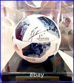 Lionel Messi Hand Signed Game Ball Fanatics Authentic- Mint/ Kept In Case