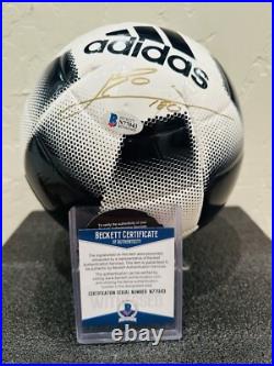 Lionel Messi Signed Adidas Soccer Ball BECKETT