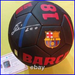 Lionel Messi Signed Autographed FC Barcelona Ball Official With COA