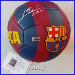 Lionel Messi Signed Autographed FC Barcelona Ball Official withCOA