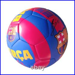 Lionel Messi Signed Autographed FC Barcelona Soccer Ball Official With COA Lionel Messi Signed Autographed FC Barcelona Soccer Ball Official With COA