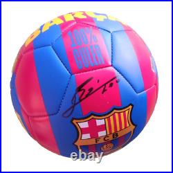 Lionel Messi Signed Autographed FC Barcelona Soccer Ball Official With COA Lionel Messi Signed Autographed FC Barcelona Soccer Ball Official With COA