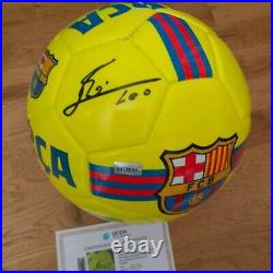 Lionel Messi Signed Autographed FC Barcelona Soccer Ball Official withCOA Lionel Messi Signed Autographed FC Barcelona Soccer Ball Official withCOA