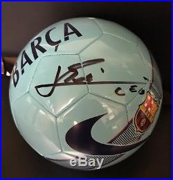 Lionel Messi Signed Autographed Soccer Ball COA