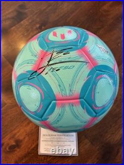 Lionel Messi Signed Autographed Soccer Ball with Fanatics COA AUTHENTIC