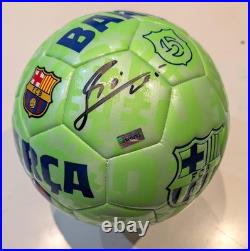Lionel Messi Signed FC Barcelona Soccer Ball Autographed Barca GCOA COA Lionel Messi Signed FC Barcelona Soccer Ball Autographed Barca GCOA COA