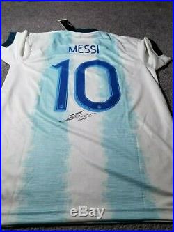 Lionel Messi Signed Hand Argentina 2019/2020 + Proof + Coa Auto