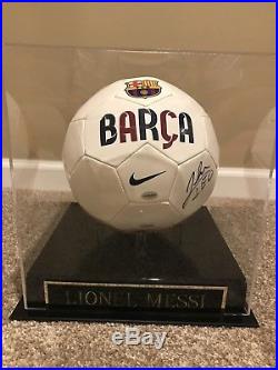 Lionel Messi Signed Soccer Ball World Cup Auto COA Barcelona Argentina Ronaldo