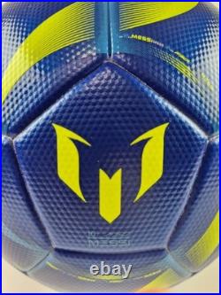 Lionel Messi Soccer Ball Hand Signed+Acrylic cube+COA+Free shipping