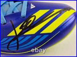 Lionel Messi Soccer Ball+shoe+Hand Signed by Messi+COA+Free shipping=02 pieces