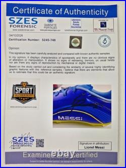 Lionel Messi Soccer Ball+shoe+Hand Signed by Messi+COA+Free shipping=02 pieces