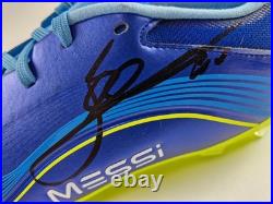 Lionel Messi Soccer Ball+shoe+Hand Signed by Messi+COA+Free shipping=02 pieces