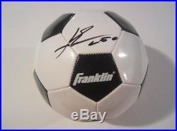 Lionel Messi autographed soccer ball with COA