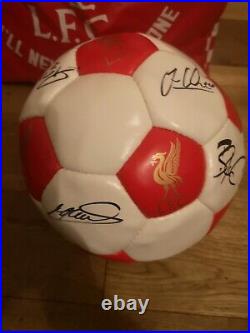 Liverpool FC Autographed Football Signed 2014 Bag Authenticity Certificate Mint