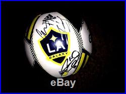 Los Angeles Galaxy Team Autographed Adidas Soccer Ball 2016 COA