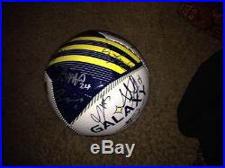Los Angeles Galaxy Team Autographed Adidas Soccer Ball 2016 COA