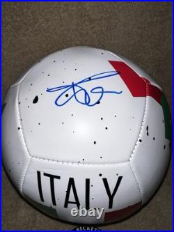 Luca Toni Signed Official Italy Soccer Ball World Cup Legend Beckett