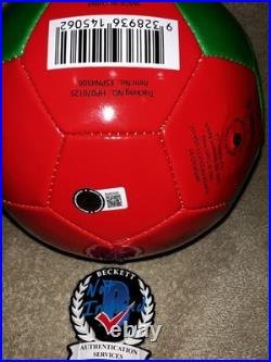 Luca Toni Signed Official Italy Soccer Ball World Cup Legend Beckett #2