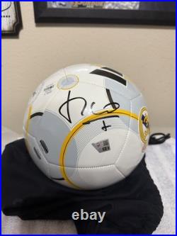 Luis Figo Signed Real Madrid Bernabeu Soccer Ball Fanatics Authentic