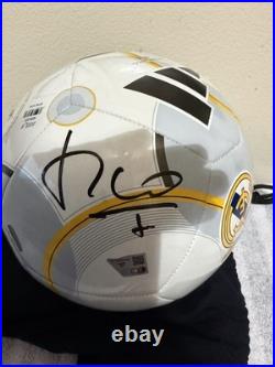 Luis Figo Signed Real Madrid Bernabeu Soccer Ball Fanatics Authentic