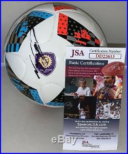 Luis Nani Manchester United Portugal signed Orlando City SC mini Soccer Ball JSA