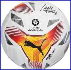 Luis Suarez Atletico de Madrid Autographed Puma La Liga Logo Soccer Ball