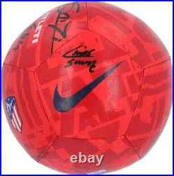 Luis Suarez, Joao Felix and Antoine Griezmann Atletico Madrid Signed Soccer Ball Luis Suarez, Joao Felix and Antoine Griezmann Atletico Madrid Signed Soccer Ball