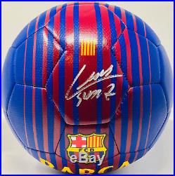 Luis Suarez Signed Barcelona Barca Nike Soccer Ball Beckett Bas Witness