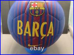Luis Suarez Signed FC Barcelona Nike Soccer Ball Beckett Witnessed COA Auto 1A