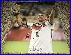 Lukas Podolski Signed 11x14 Photo With Proof Germany World Cup