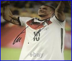 Lukas Podolski Signed 11x14 Photo With Proof Germany World Cup